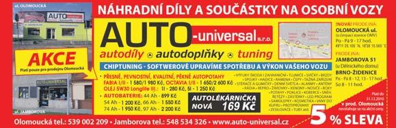 STŘEDA 29. PROSINEC 2010 ROČNÍK XX ČÍSLO 4835 20 Kč 1+1 v nájemním domě v Kohoutovicích za garsonku, i mimo Brno.