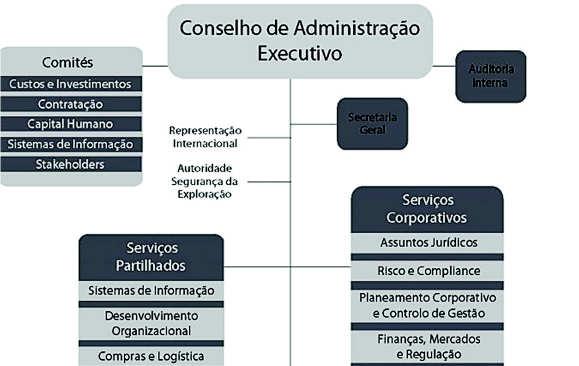 Organograma Geral do Grupo IP As empresas participadas são centros de lucro que visam otimizar as receitas