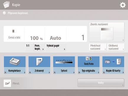 papíru. Základní průběh kopírování 1 Nastavte dokument.