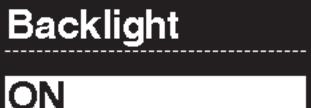 PROVOZ A NASTAVENÍ Nabídka nastavení (SC-E6100) [Backlight] Nastavuje podsvícení displeje. 1. Zobrazte nabídku [Backlight]. (1) Zobrazte nabídku nastavení.