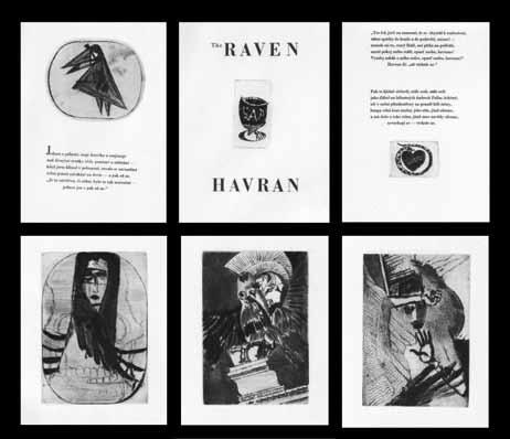 203. Jindřich Pileček (1944 2002) 12 leptů Jindřicha Pilečka bibliofilie, 12x sign. lept J. Pileček, vyd. v Moravské Třebové, 1987, ex.
