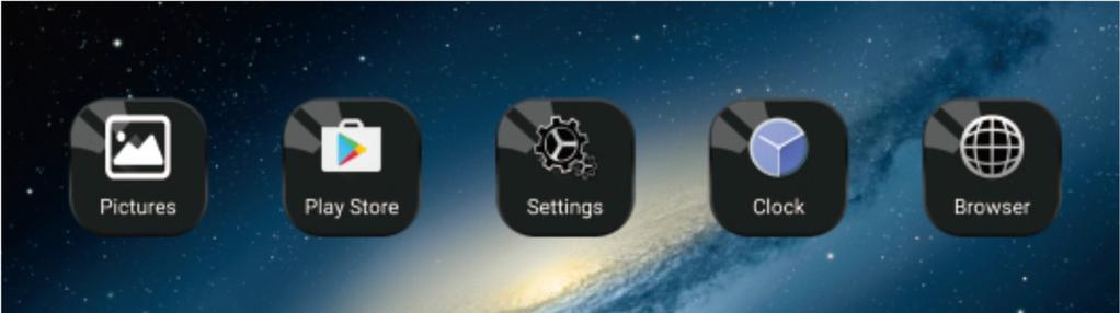 Aplikace Použijte dálkový ovladač pro volbu "Apps" pro vstup do rozhraní App Interface.