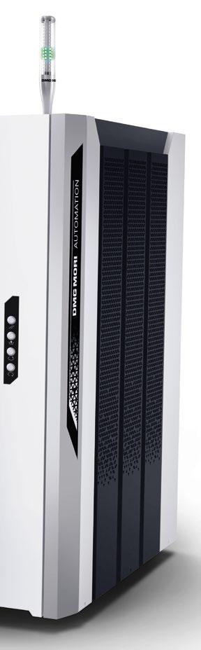 VERTICO PAKET AUTOMATIZACE CMX V Připravte svůj stroj CMX V na automatizaci jakéhokoliv druhu + Automatické vertikálně posuvné dveře na pravé straně kabiny + Rozhraní pro napojení robota (standard