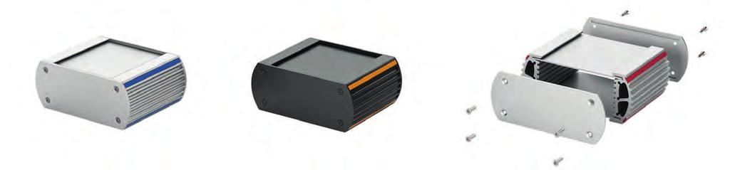 Skříňky montážní profilové 1 3 4 2 rozsah dodávky: 1 = 2 x profil boční stěny; 2 = 4 x designová lišta; 3 = 2 x krycí plech (1,5 mm); 4 = 2 x krycí deska (2 mm); montážní materiál variabilní skříňky