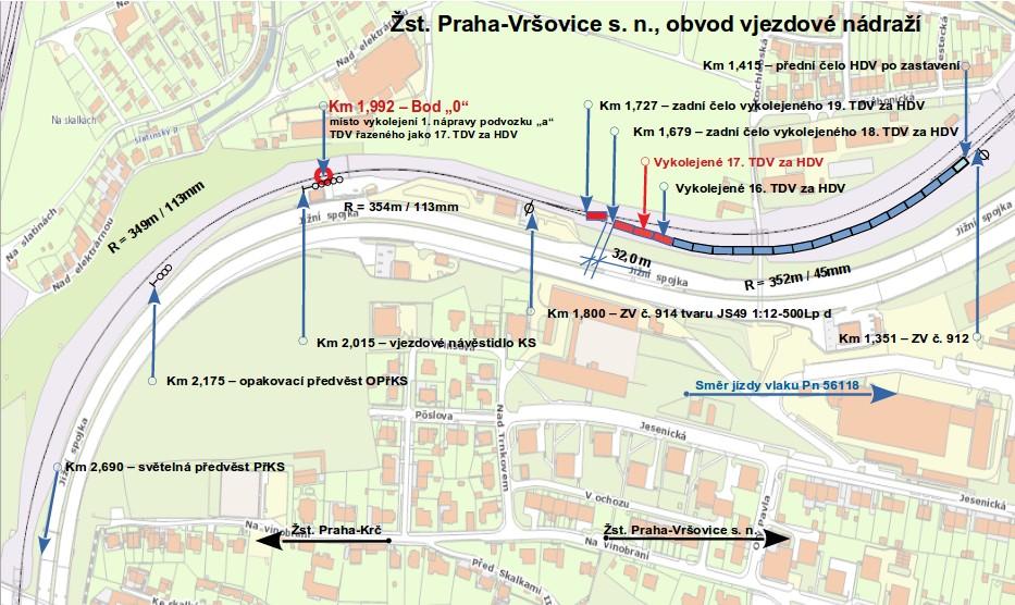 739-1, řady Falls 401.0 (dále také 84 54 6680 739-1), řazené jako 17. TDV za HDV (3. TDV od konce vlaku), a to levým kolem 1. nápravy podvozku a (předním ve směru jízdy vlaku).