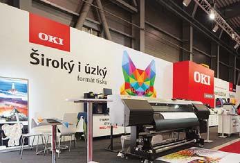 VELETRH REKLAMA POLYGRAF OBALY C6100 s jednotkou IQ-501. Pro návštěvíky byly připraveny i tiskové aplikace vytištěné na AccurioJet KM-1 a digitálně zušlechtěné výtisky z technologií MGI.