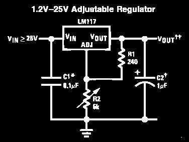 stabilizátor 5V/1A LM317