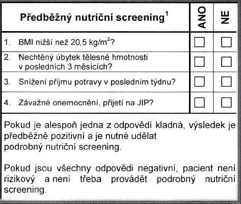 DIAGNOSTIKA MALNUTRICE 1.