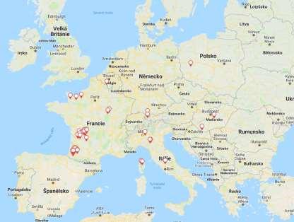 Celkem 53 FR 43 IT 4 PL 1 AT 3 HU - 2 Poslední případ 28.3.2019 (FR) Země úředně prosté dle přílohy I rozhodnutí Komise č.