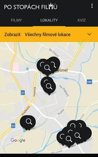 Projekt je spolufinancován z prostředků EFRR prostřednictvím Euroregionu Glacensis Jaroměř láká filmové fanoušky prostřednictvím mobilní aplikace Jaroměř láká svým historickým vzhledem české, ale i