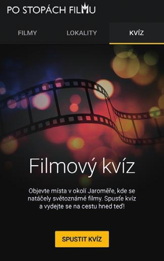 Proto v Jaro- měři vznikla mobilní aplikace Po stopách filmů (Android, ios), kterou si můžete zdarma stáhnout do svého telefonu.