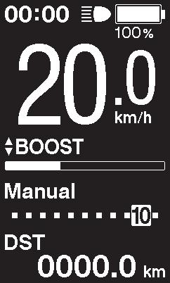3. Zvolte požadovaný režim podpory šlapání. Bicykl je vybavený cyklocomputerem SC-E6100 nebo EW-EN100.