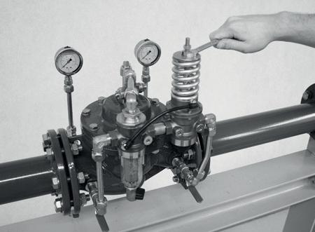 5.3.2 Typ 03 - k udržování konst. tlaku před ventilem Nářadí: plochý klíč 13 mm, plochý šroubovák 1.