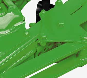Tak lze nářadí snadno přizpůsobit různým podmínkám (typ půdy, traktor atd.). Při nastavení pracovního záběru se automaticky nastaví i předradličky a opěrná kola. Žádná dodatečná úprava není nutná.