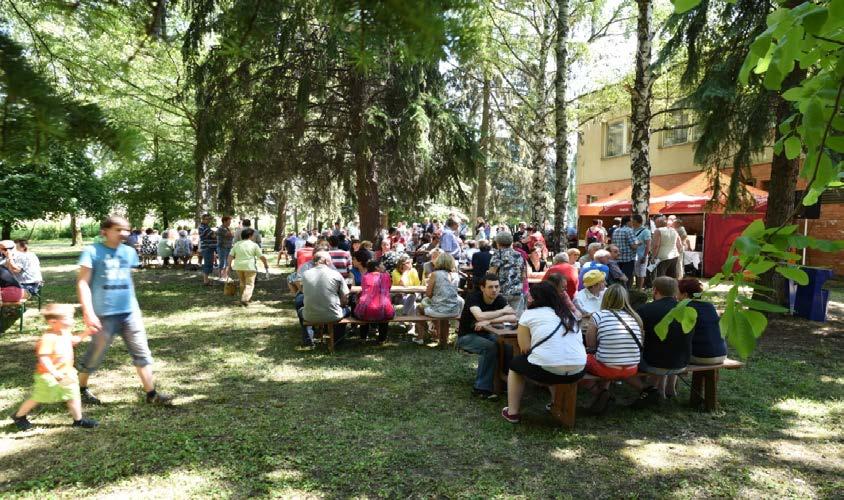 Program pokračoval společenským posezením a pohoštěním v