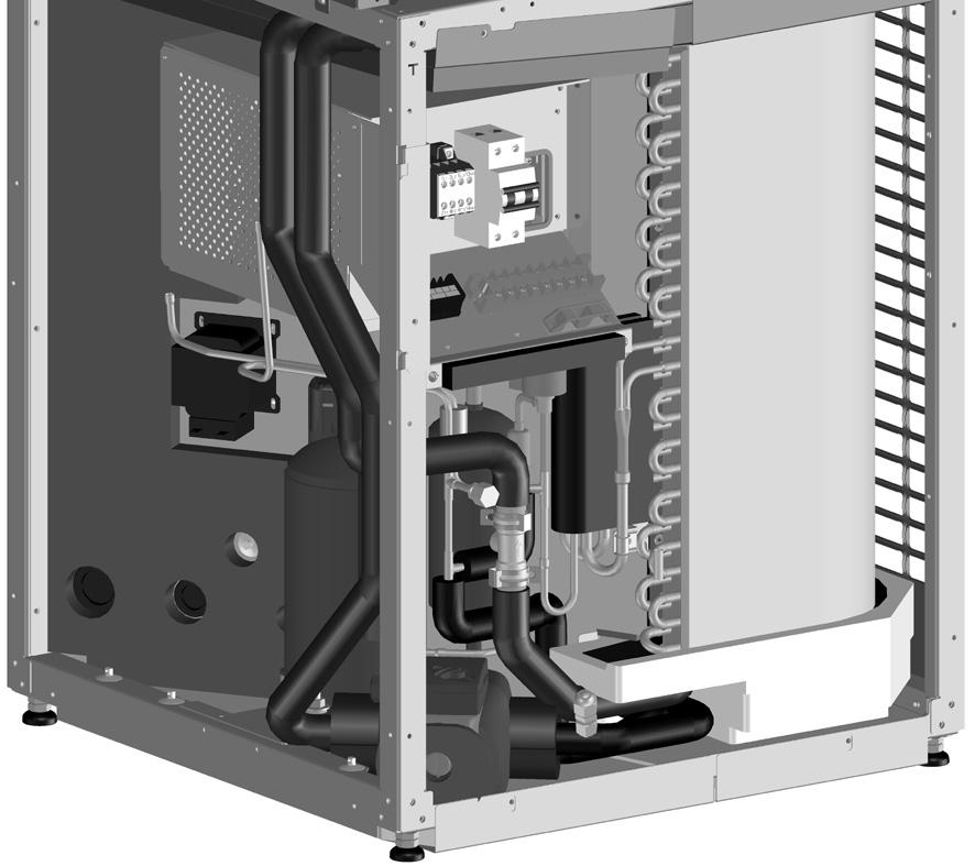 4 Fix the cables with cable ties to the cable tie mountings to ensure strain relief and to make sure that it does not come in contact with the piping and sharp edges. Never squeeze bundled cables.