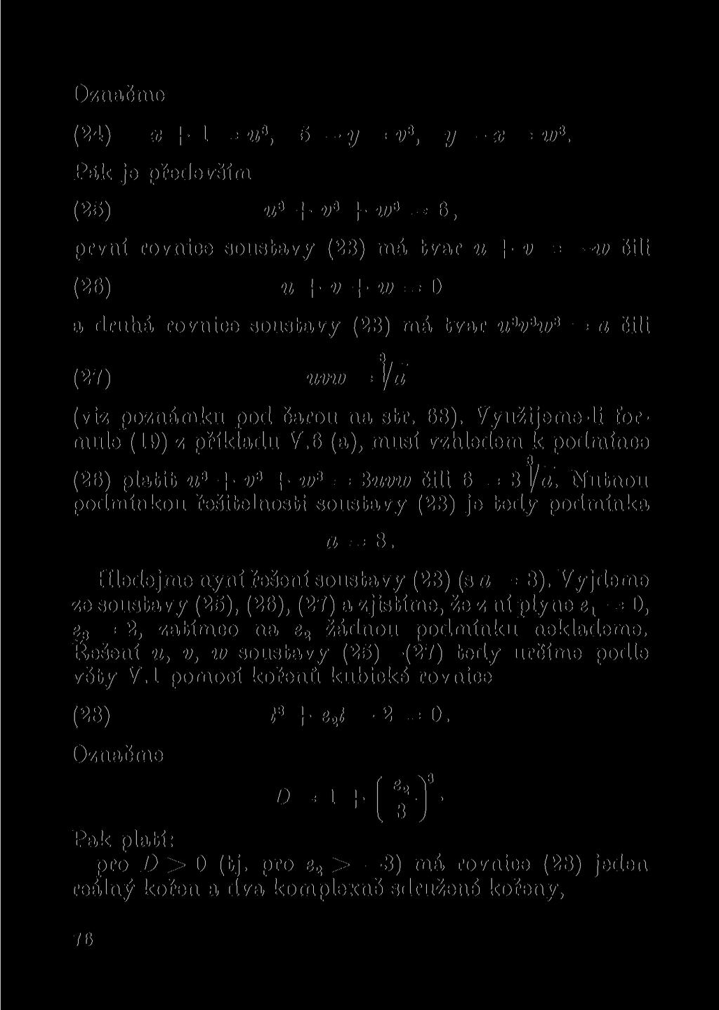 Označme (24) x + 1 = u 3, 5 y = v 3, y x = w 3.