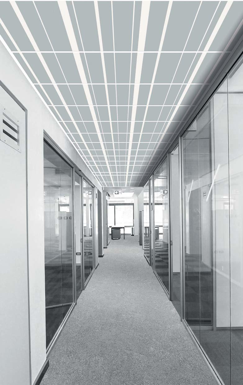 Bayadère Aluminium Calcaire Cesta k horizontu. Až znepokojivě jednoduchý lineární geometrický vzor, kde rytmus jemných čar přináší perspektivu a vytváří uklidňující a komfortní prostředí.