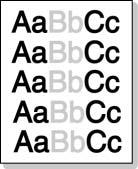 状态可能的原因建议的解决方法打印质量问题 PDF 文件无法正确打印 - 图形 文字或图例中的某些内容丢失 照片的打印质量不好 图像不清楚 机器在初次使用时有异味 打印前, 机器会在出纸盘附近排出水蒸汽 PDF 文件与 Acrobat 产品不兼容 将分辨率设置为正常 照片的分辨率极低 这是定影器的保护油挥发所致 使用受潮的纸张会在打印时产生水蒸汽 可以将 PDF 文件作为图像打印 启用