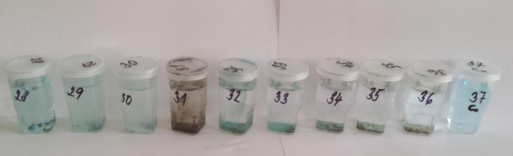 Selekce a charakterizace náplňových materiálů ekonomické hledisko imobilizační kapacita 23 vzorků pro vstupní testy Typy Anorganické materiály na bázi bentonitů, zeolitů, lupku Organické materiály