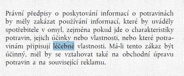 1169/2011 a Léčebná tvrzení Preambule