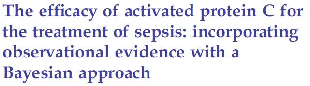 Main results: When observational evidence was used at its face value, the treatment effect of apc was statistically significant in reducing mortality.