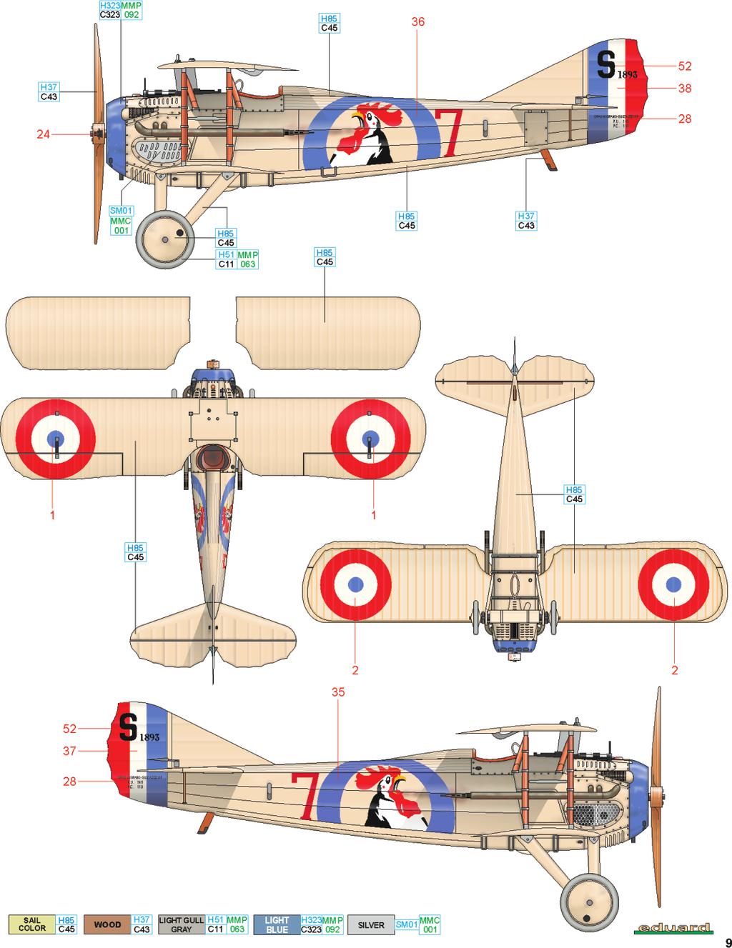 A Adj. Jacques Roques, Escadrille No. 48, Francie, podzim 1917 Do bojů v 1. světové válce se zapojili také občané států stojících mimo konflikt.