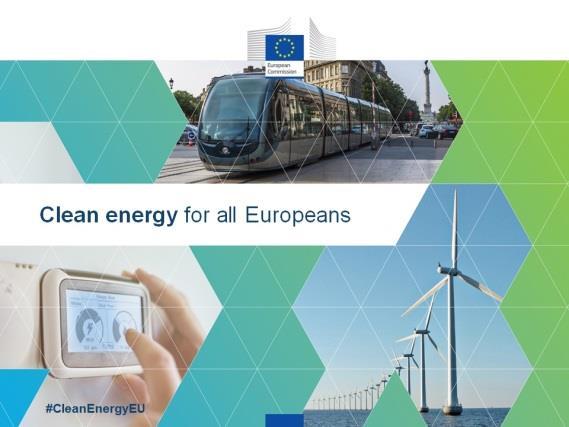 Východiska a cíle Clean Energy for all Europeans Nová legislativa - platnost od 24. 12. 2018 (Úřední věstník L328) Revidovaná Renewable Energy Directive (EU) 2018/2001 - závazný cíl min.
