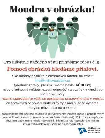 Rébusy Třetí ročník malých rébusů pro bystré hlavy se pomalu blíží k závěru. Ještě vás čeká rébus č. 10 a č. 11. Některé jste zvládli hravě, jiné vás zase trošku potrápili.