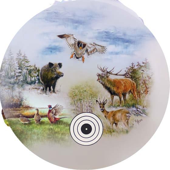 2018 1807 PASOVACÍ TERČE Průměr terče 40 cm, cena: 1500 (1400) Kč 1801 vočák (hnědý) 1802 Jelen (zelený)