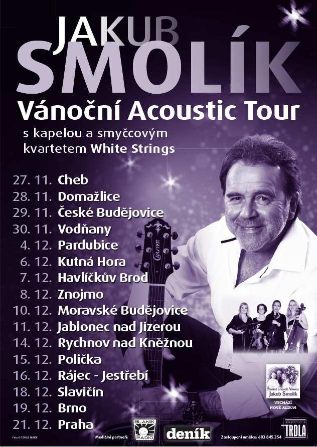 Město Slavičín pořádá VÁNOČNÍ KONCERT JAKUBA SMOLÍKA Neděle 18. prosince 2016, 18.