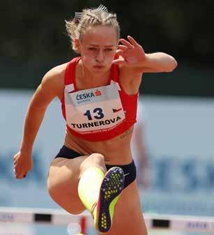 Nicoleta Turnerová 100 m hurdles born: 30. 5. 2000 Praha height / weight: 172 cm / 58 kg club: Univerzitní sportovní klub Praha coach: Lucie Škrobáková 1st club: Atletický školní klub Mazurská, z.s. 1st coach: Věra Formanová hobbies: roller skating, tourism, mountains, exhibitions, design 100 m H (0.