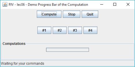 MyBarPanel createprogress private JPanel createprogress(jpanel panel, JProgressBar progress) { TitledBorder border = BorderFactory. createtitledborder("computations"); panel.setborder(border); panel.