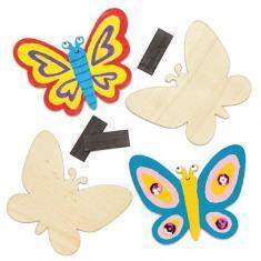 4656 - Motýlci dřevěný výřez