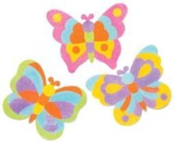 samolepící tvary motýlků,  3141