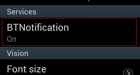 Klepněte na bluetooth notice, vyberte "notification service", v "notice", vyberte Telephone service function, including text messages and telephone;looking for watch Nezavírejte aplikaci běžící na