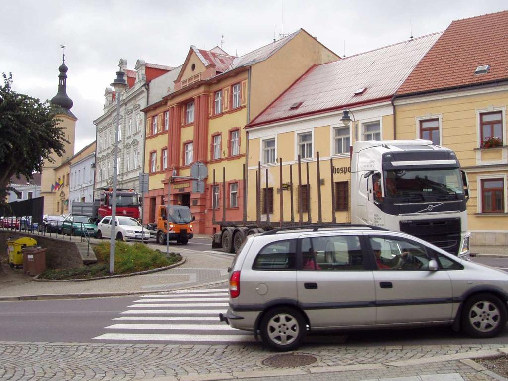 Obrázek 10: Dopravní proud na propojovací silnici