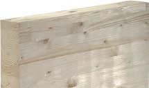 BSH Lepené lamelové dřevo BSH je vytvořeno ze čtyř nebo více navzájem plošně slepených lamel z masivního dřeva. Tloušťka jednotlivých lamel je 40 mm a maximální šířka lamel je 240 mm.