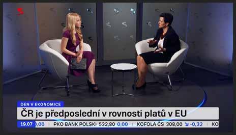 hovořila ve studiu ČT24 na téma tzv.