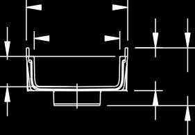1/100 žlab 1000 237 200 500 71 100 135 150 Ø 110 MEARIN PLUS F 200.0 A/100 žlab s integrovaným odtokem MEARIN PLUS F 200.