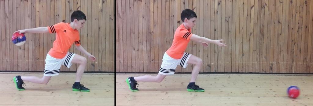 Byla sledována technika pohybu: zhoupnutí paže s míčem směrem dolů vzad za tělo, kdy tělo a ramena jsou postavena čelem k brance; vykročení opačné nohy