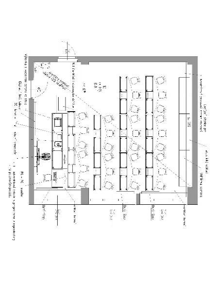 Učebna CIV (N312) Místnost pravoúhlého tvaru má geometrické rozměry 9 m x 7,5 m x 3,5 m, objem přibližně V = 235 m 3 a celkovou plochu všech