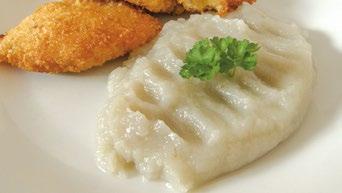 PŘÍLOHY Z TOPINAMBURU PYRÉ PYRÉ S TOPINAMBUREM A KUKUŘICÍ HRANOLKY CHIPSY SUROVINY: 10 hlíz topinamburu, sůl.