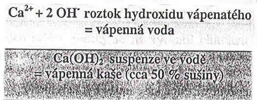 Podle chemického složení se vápno dělí: Druh vápna Třída Hm. obs.