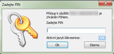 Přijmout certifikát - pokud jsou údaje v certifikátu v pořádku. 9. Zadat PIN 10.