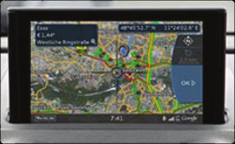 Vozidla s Audi MIB High (například Audi A3 8V) Místo instalace se nachází na zadní straně navigační jednotky Kompatibilní vozidla : Audi A3 8V Navigace : MIB High - MMI Navigation plus mit MMI touch