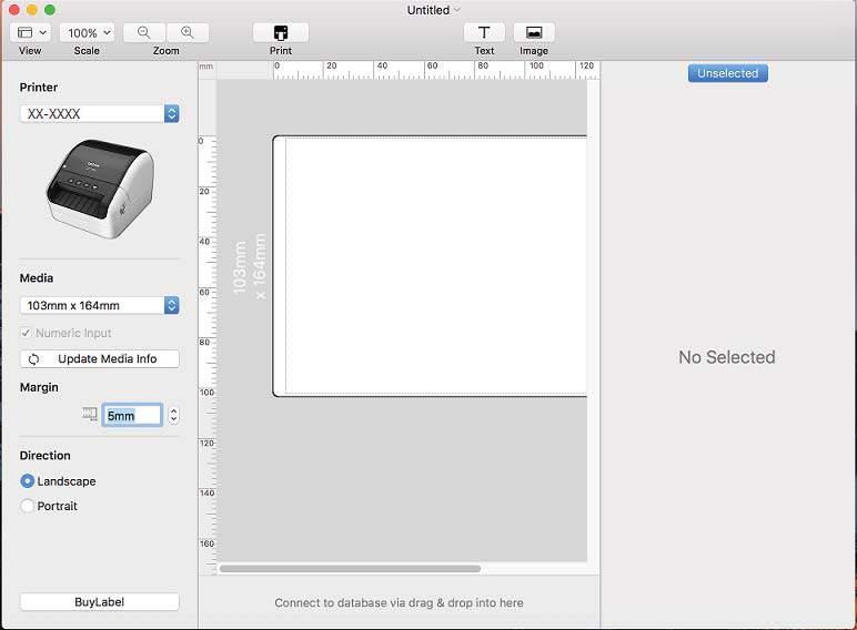 Jak používat program P-touch Editor Provozní režimy 8 Režim Standard V tomto režimu lze rychle vytvářet štítky s textem a obrázky.