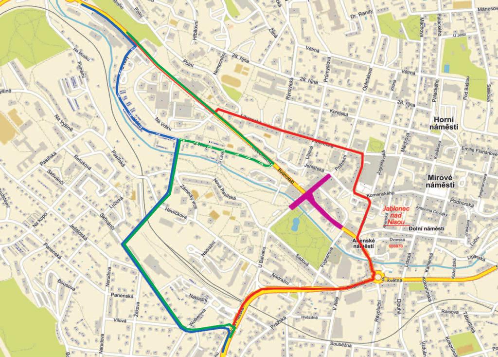 Objízdné trasy objízdná trasa od 1. 7. 2019 směr Praha jednosměrný úsek směr Praha objízdná trasa od 1. 7. 2019 směr Liberec jednosměrný úsek směr Liberec objízdná trasa od 1. 7. 2019 přes centrum uzavírka 2019 První část uzavírky potrvá do konce listopadu Už od 1.