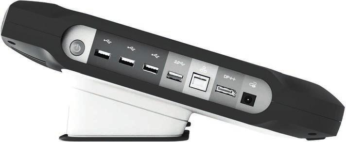 Physician side panel (left side) 1 2 3 4 5 6 7 8 [1] Power (ON/OFF) button [2] USB 2.0 port [3] USB 2.0 port [4] USB 2.0 port [5] USB 3.