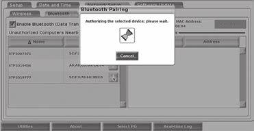 Bluetooth capable PC setup To enable Bluetooth communications and connect to Bluetooth capable PCs: 1.